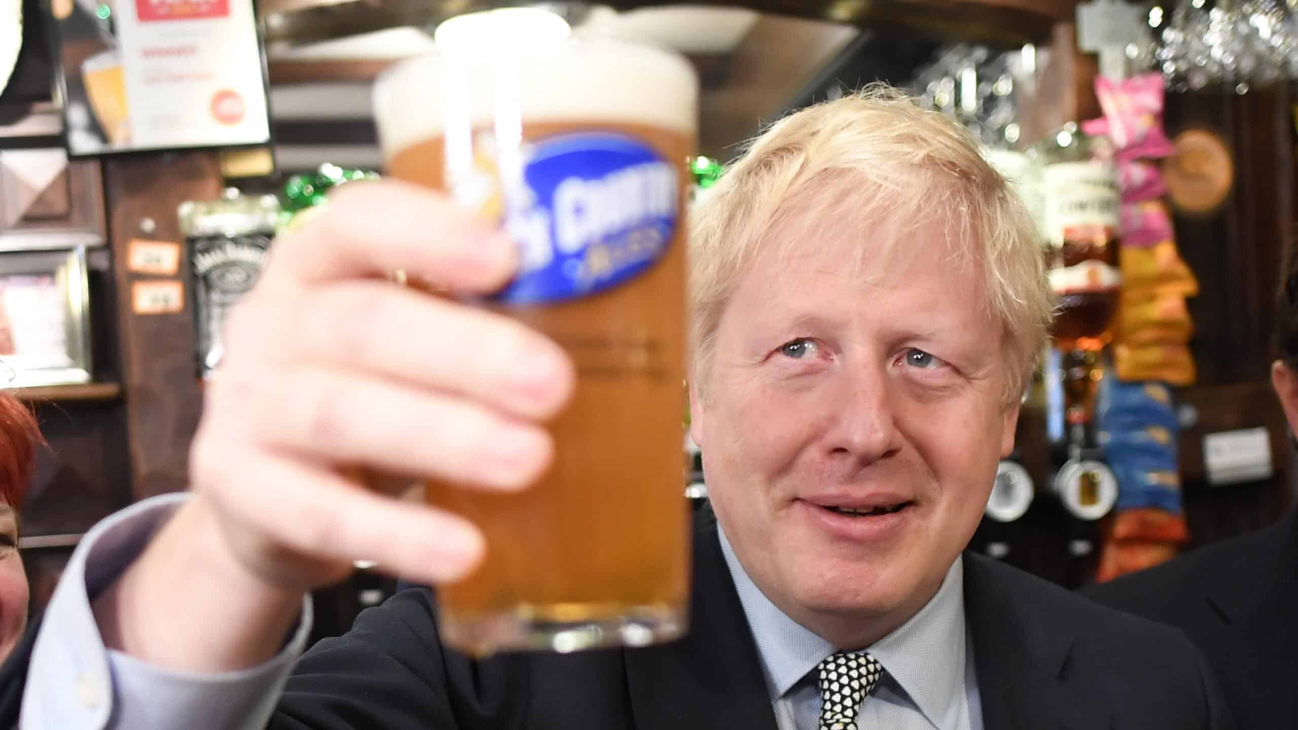 Boris breaks his booze ban….. again