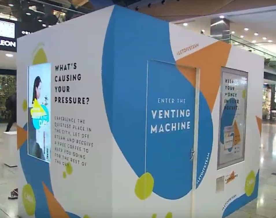‘Venting machine’ opens up in London’s Canary Wharf