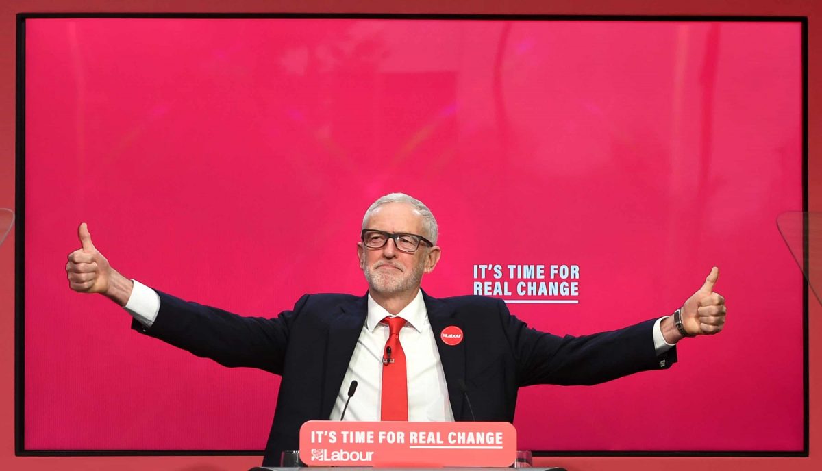 Corbyn declares war on rich and powerful with ‘manifesto of hope’