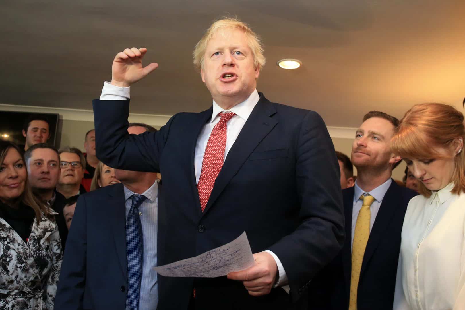 Johnson to address new Tory MPs as they prepare to vote on Brexit deal
