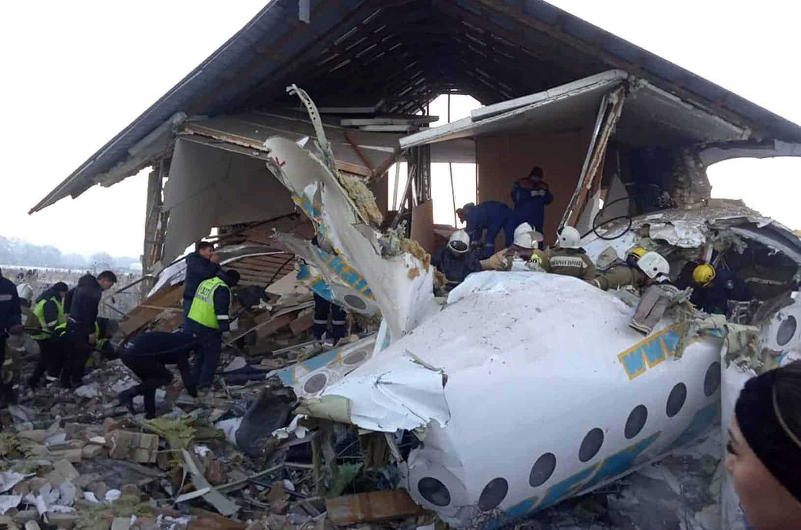 15 killed and 66 injured as plane crashes in Kazakhstan
