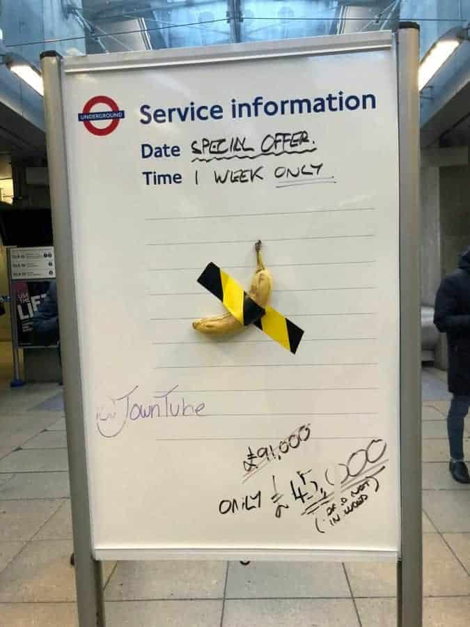 London Underground staff hilariously mock ‘World’s famous banana’