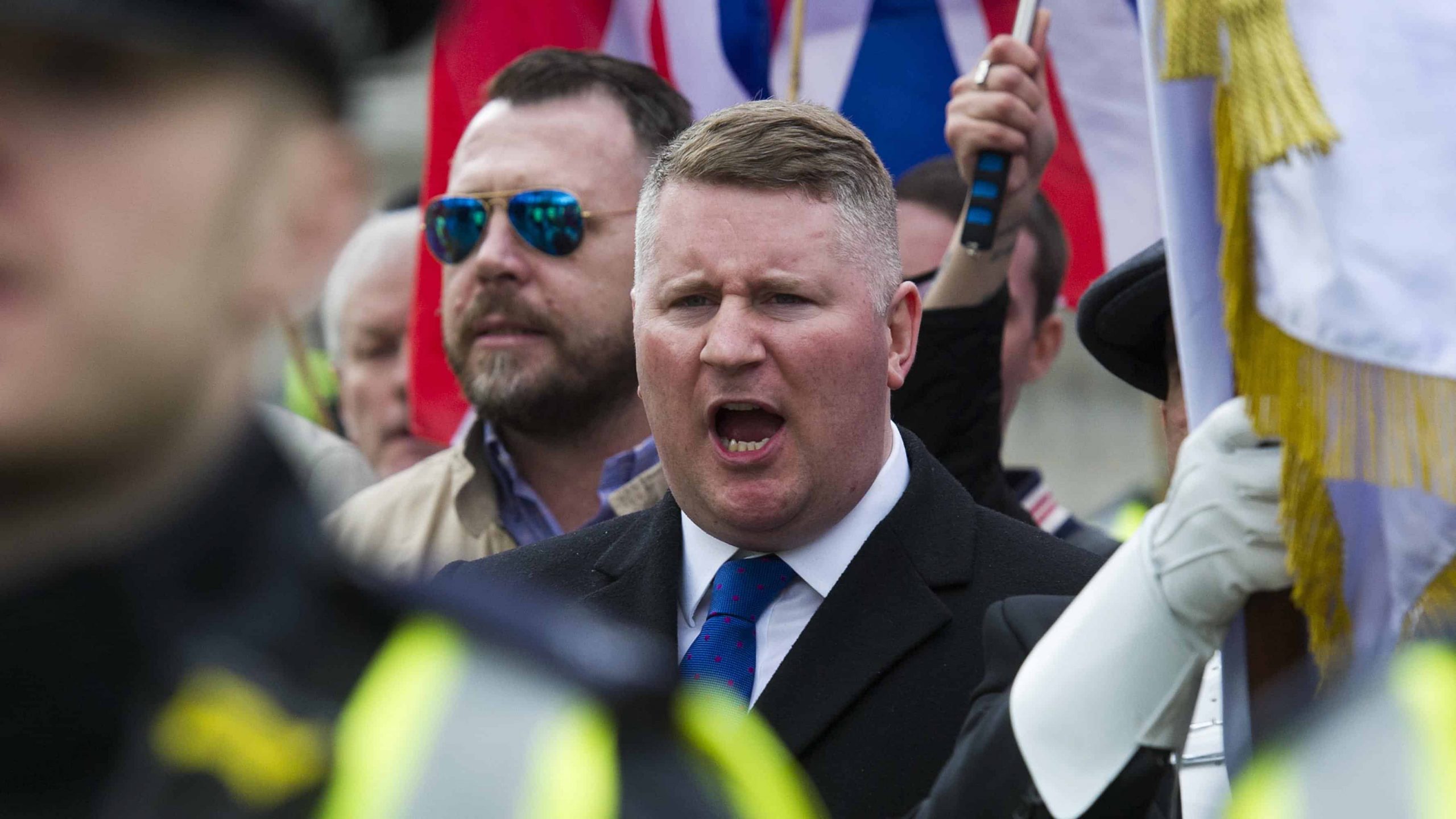 Britain First leader joins Conservative Party, saying “Boris Johnson is like us”