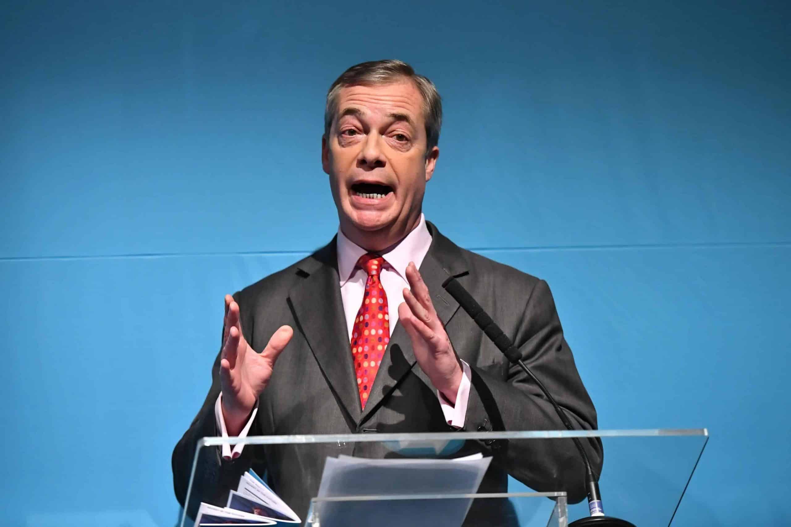 Farage reminded of Brexit free trade tweets as he takes aim at China
