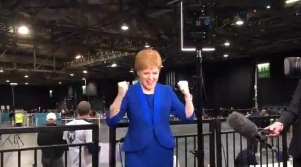 Indyref2 ‘a democratic right’ after Tories defeated in Scotland, says Sturgeon