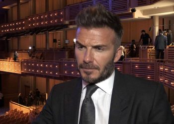 Screen grabbed image taken from PA Video of David Beckham speaking to PA Sport during a press conference at The Adrienne Arsht Center, Miami.