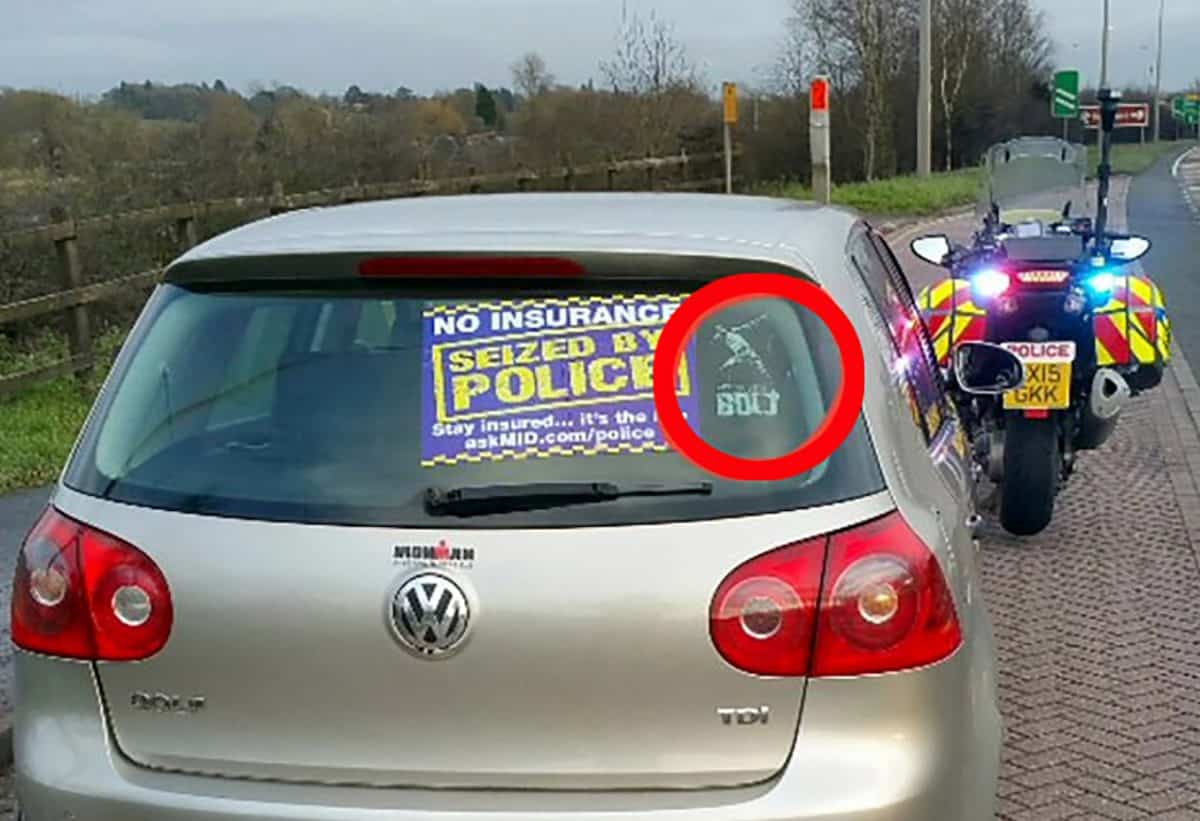 Speeding driver caught travelling at 93mph on road with Usain Bolt sticker in back window
