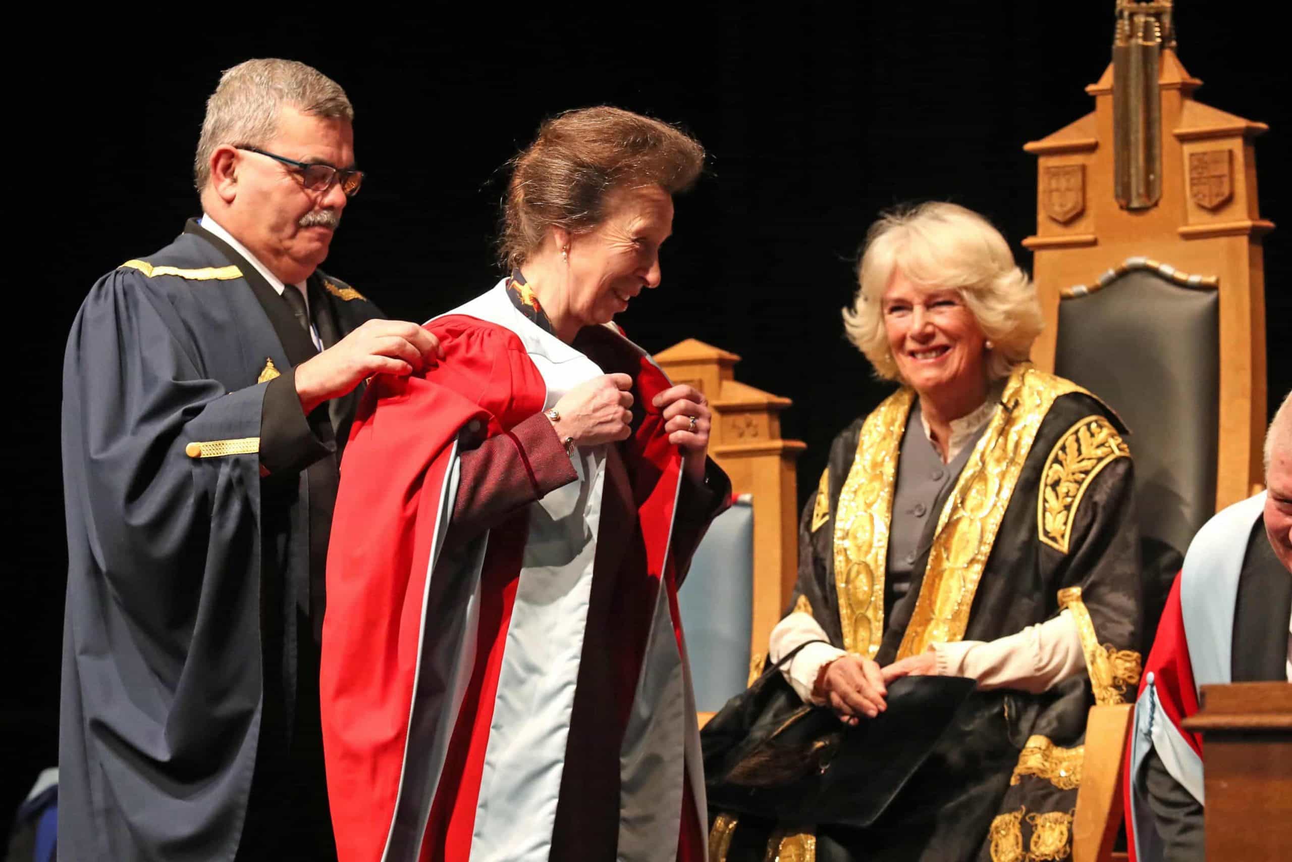 Camilla awards honorary degree to sister-in-law the Princess Royal