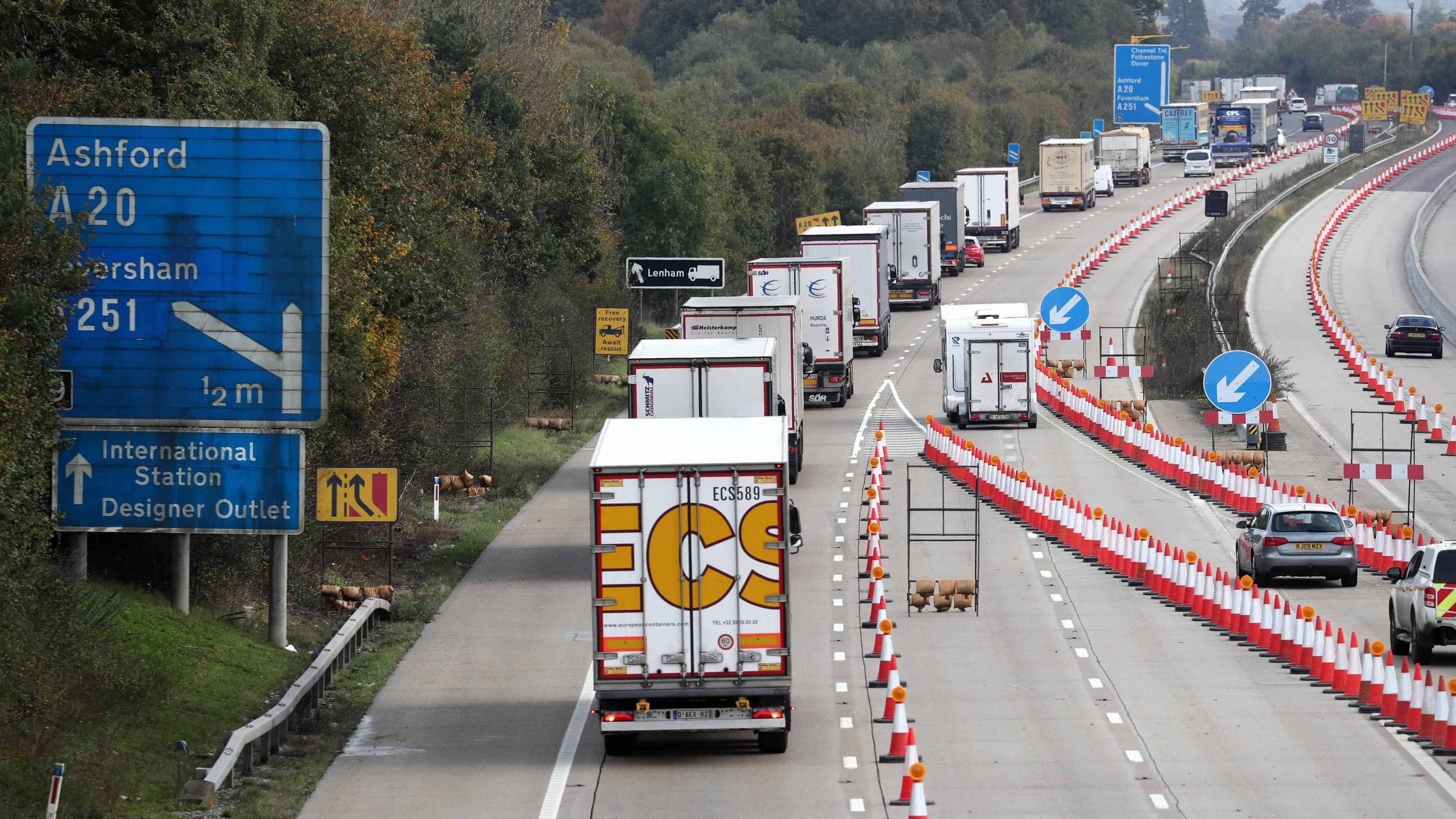 M20 to be closed to remove no-deal Brexit barriers