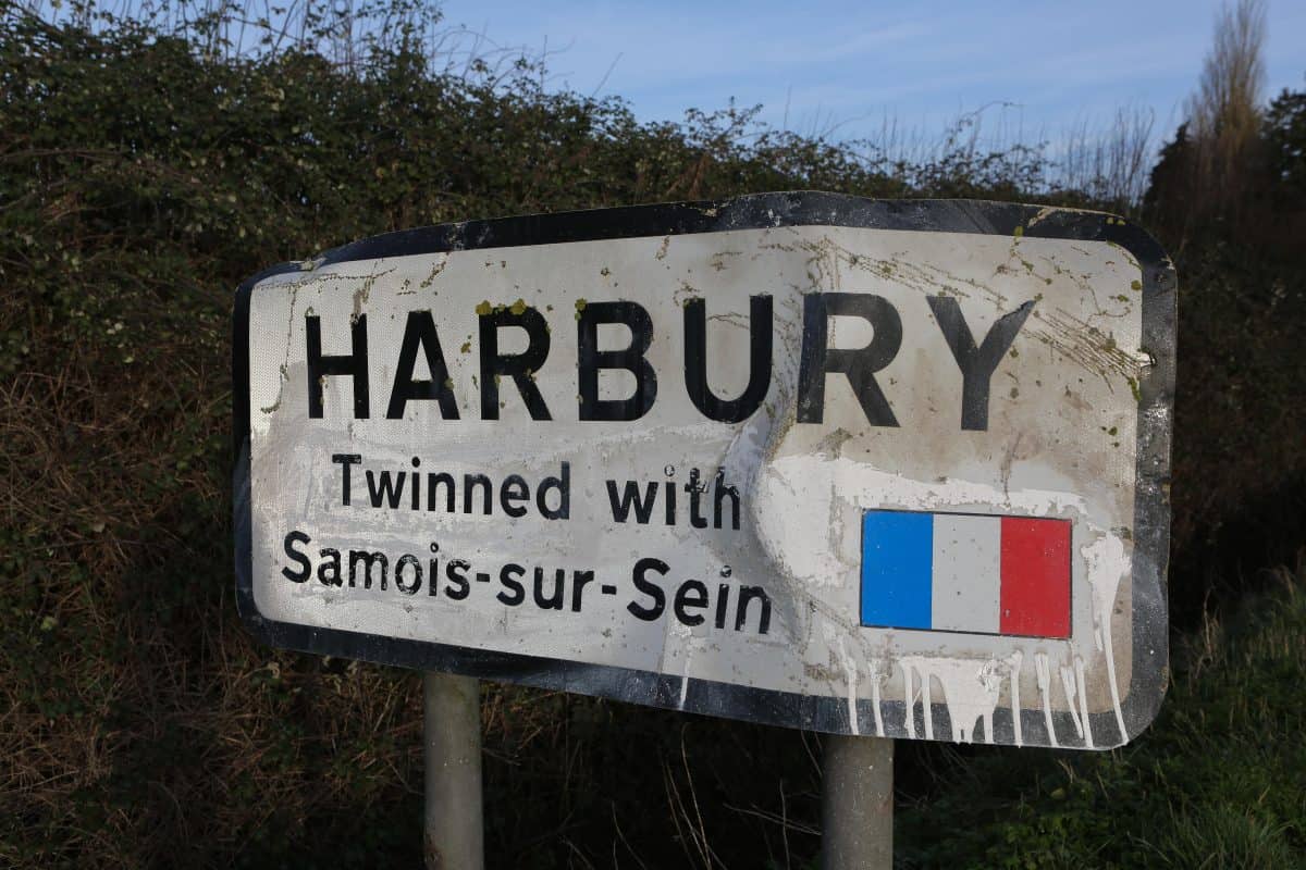 Village road sign targeted in “Brexit-related” act of vandalism