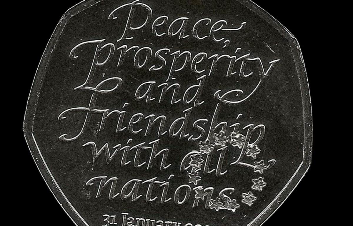 Artist has defaced new Brexit 50p by punching in European stars