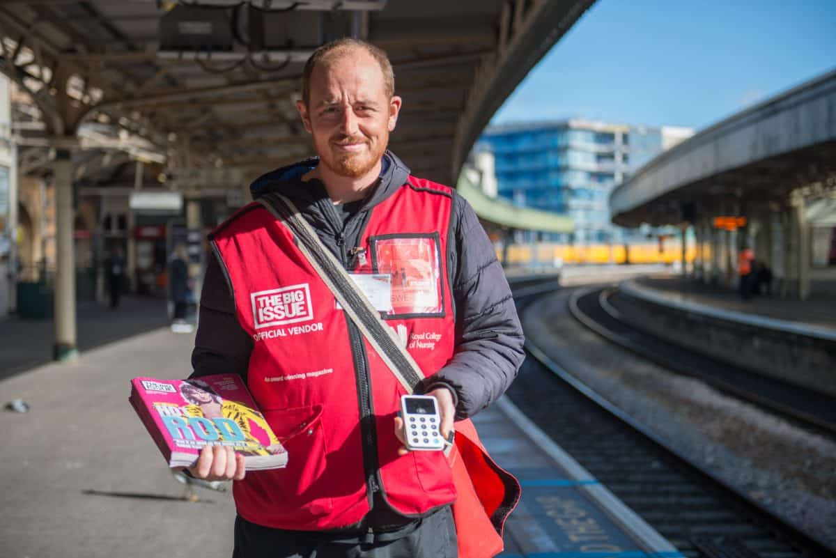 Big Issue seller at station lands job at its WHSmith – after manager noticed his selling skills