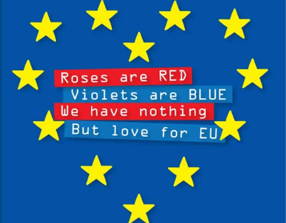 Thousands of Brits sign Valentine’s Day card to EU