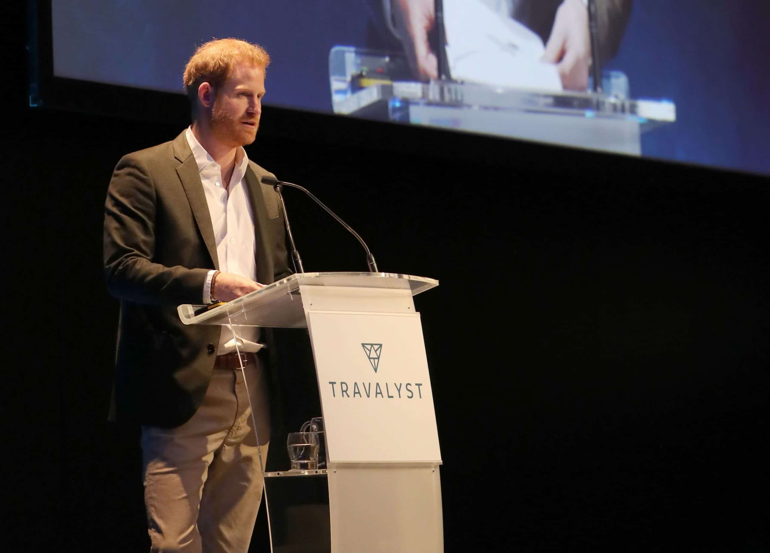 Watch – Just call me Harry, Duke of Sussex tells tourism conference host