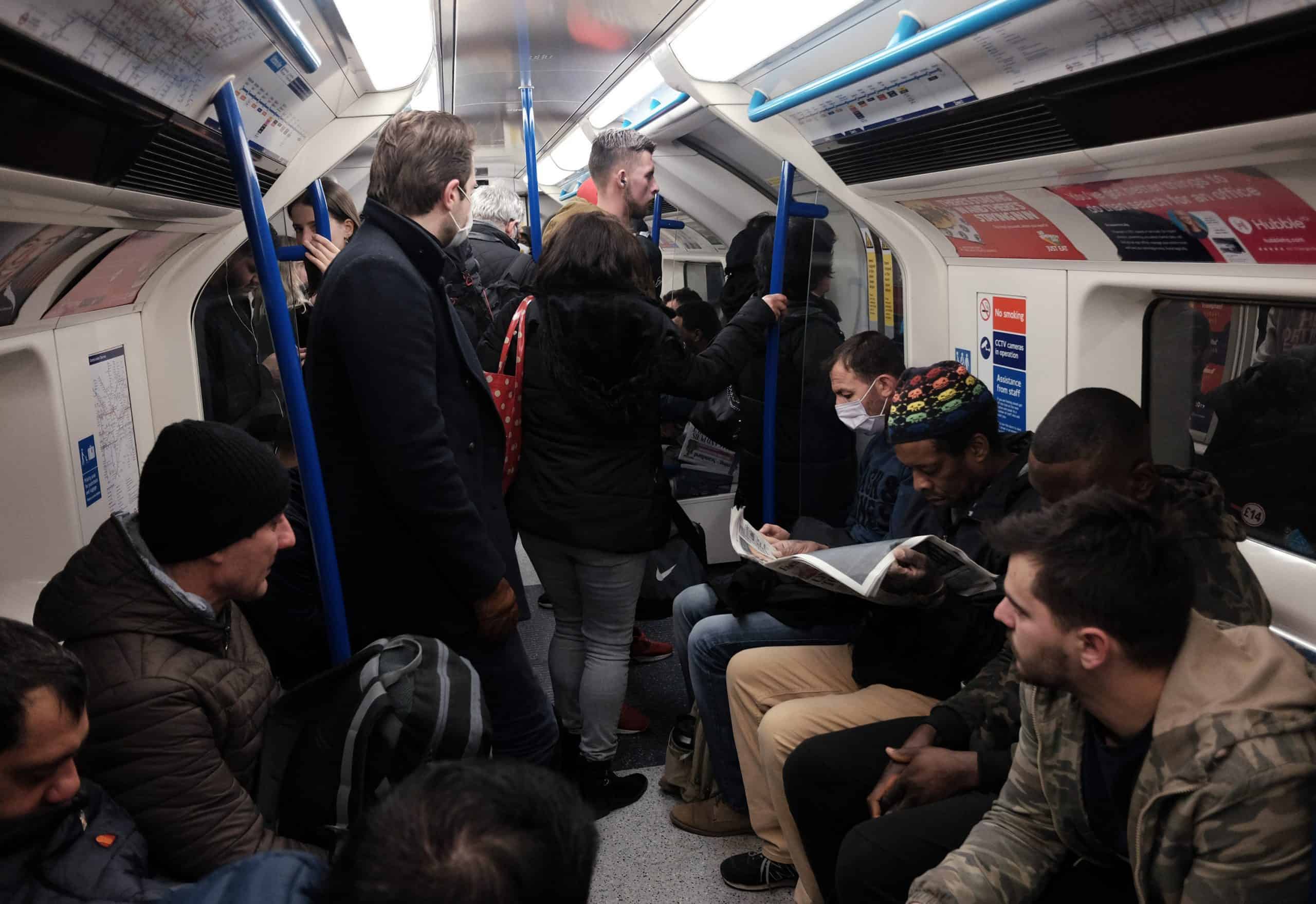 Tube carriages remain packed as politicians row over service levels