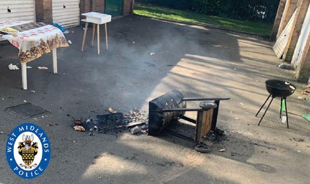 Police break up 20-strong barbecue buffet during coronavirus lockdown