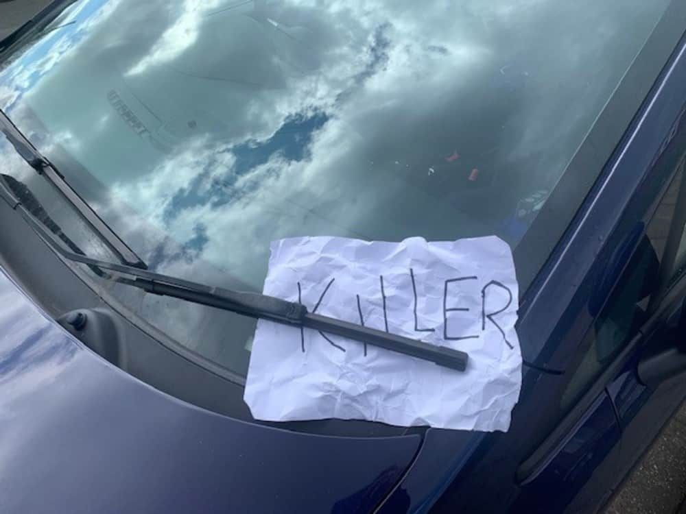 Carers targeted with abuse including scrawled ‘killer’ note left on car