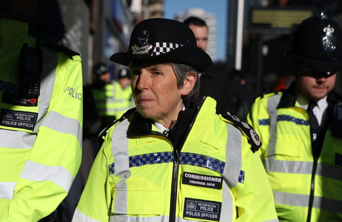 Social distancing urged after police chief filmed on Westminster bridge