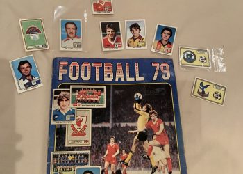 The 1979 sticker book with the stickers found by Laurensss. See SWNS story SWLEstickers; A football mad dad has finally completed his Panini sticker book with help from his thoughtful daughter - 41 years after he first started it. John Moore, 52, was only 12 when he started collecting cards in the school playground and very nearly finished the annual. The Spurs fan had to collect 594 stickers of football players from the English first and second division and Scottish premier division from 1979 - but was 11 short. John, from Chigwell, Essex had forgotten about the project until he was looking through his old football memorabilia in the loft to show his daughter last month. When sports journalist Lauren, 22, saw he had a few cards missing, she decided to help him fill the book during lockdown. It took Lauren a month to track down all the missing cards online and she had to buy other people's cards who had been stuck down in their own books. Eventually she got them all together and surprised her dad with the sweet gesture last Saturday (25 April).