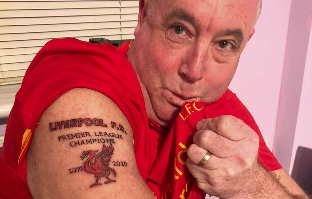 Liverpool fan who had ‘Premier League Champions 2019-2020’ tattooed has ‘no regrets’