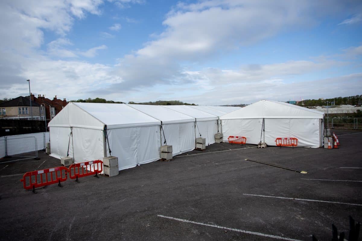 Temporary mortuary constructed in Bristol – to house up to 240 bodies