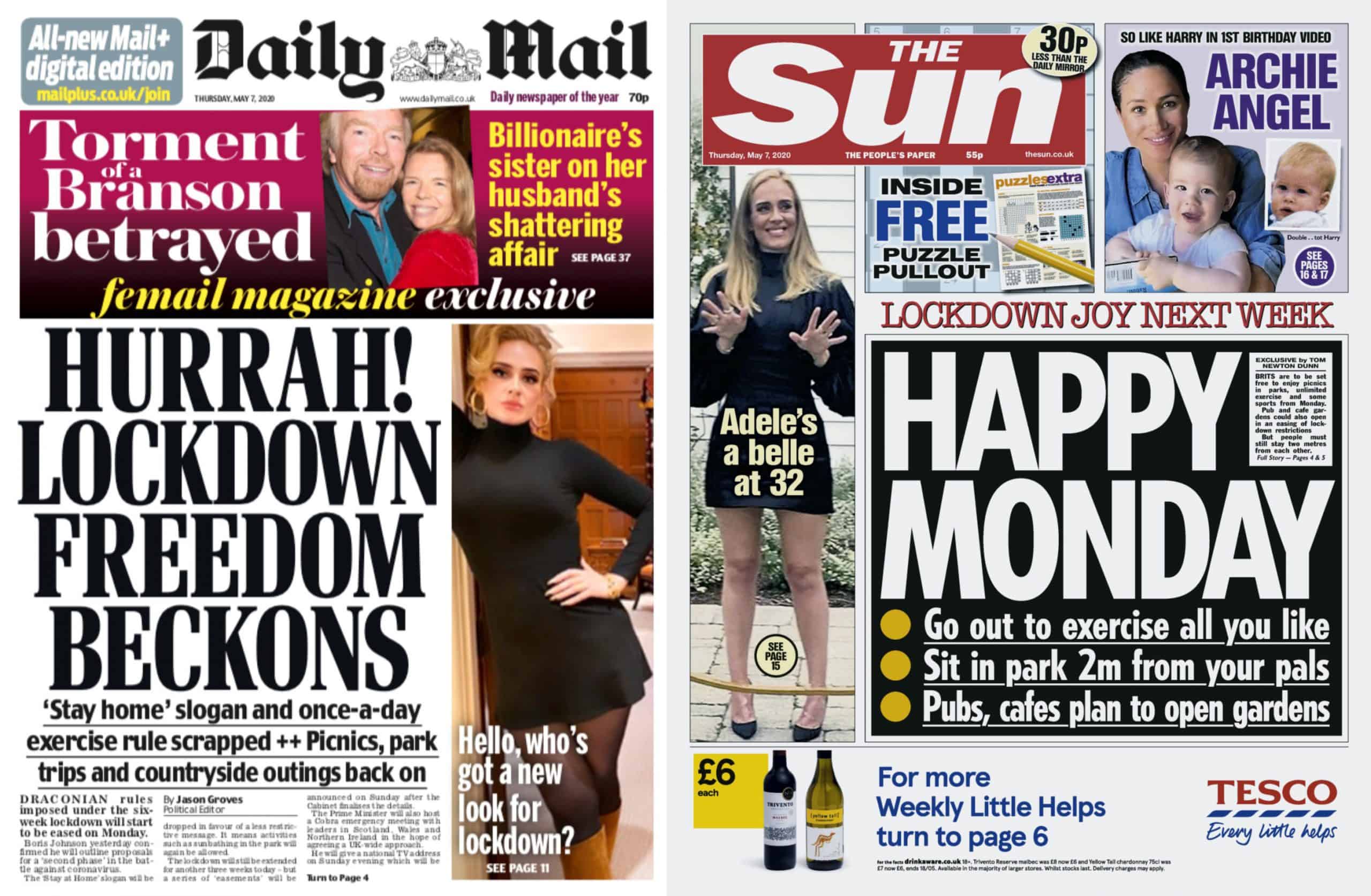 UK newspapers revel as ‘freedom’ beckons