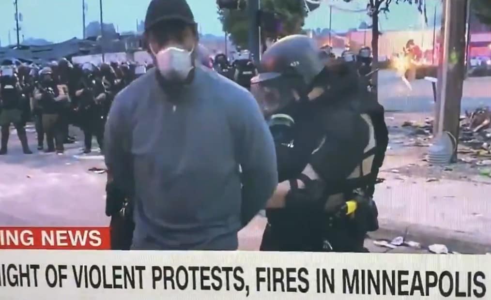 Watch: CNN reporter Omar Jimenez arrested live on air as he reports on protests