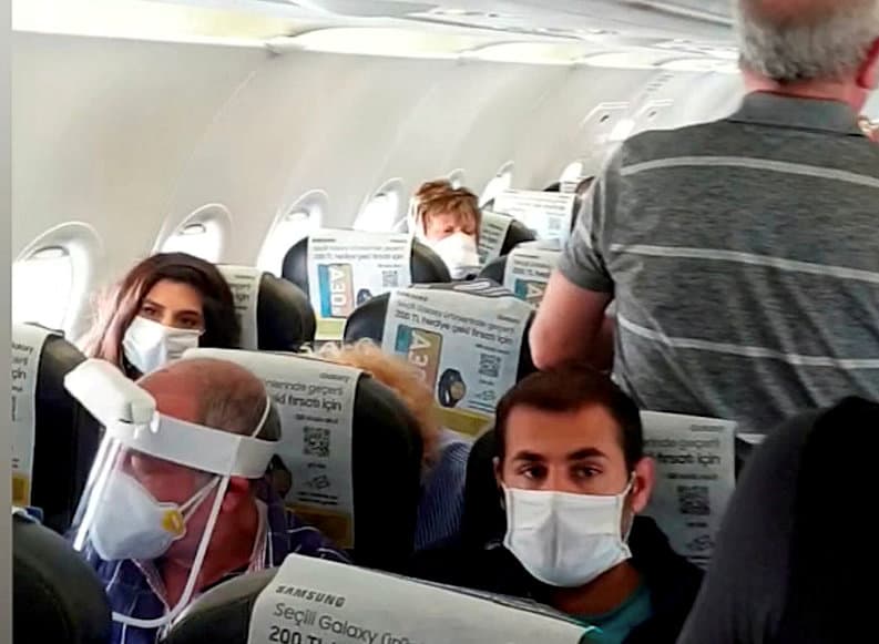 Video – Carer’s ‘crowded’ repatriation flight with no social distancing