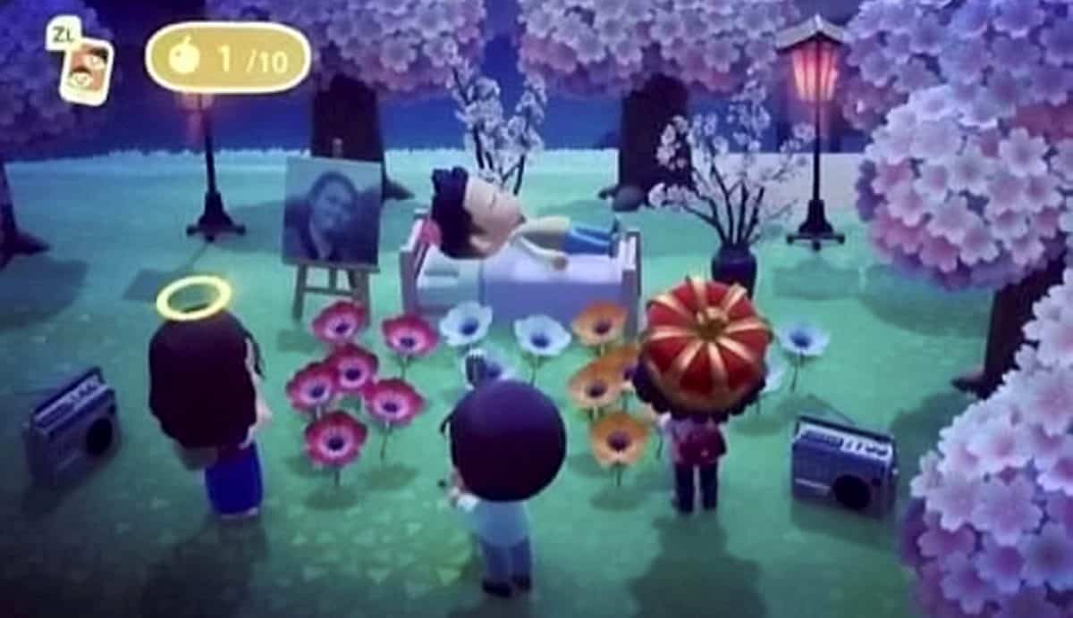 The Animal Crosssing Memorial to Branden Perez. Credit;SWNS