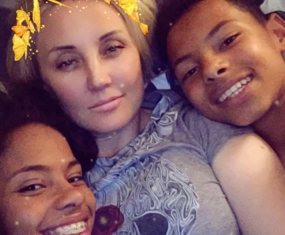 Mum receives racist comments after using photo with her children
