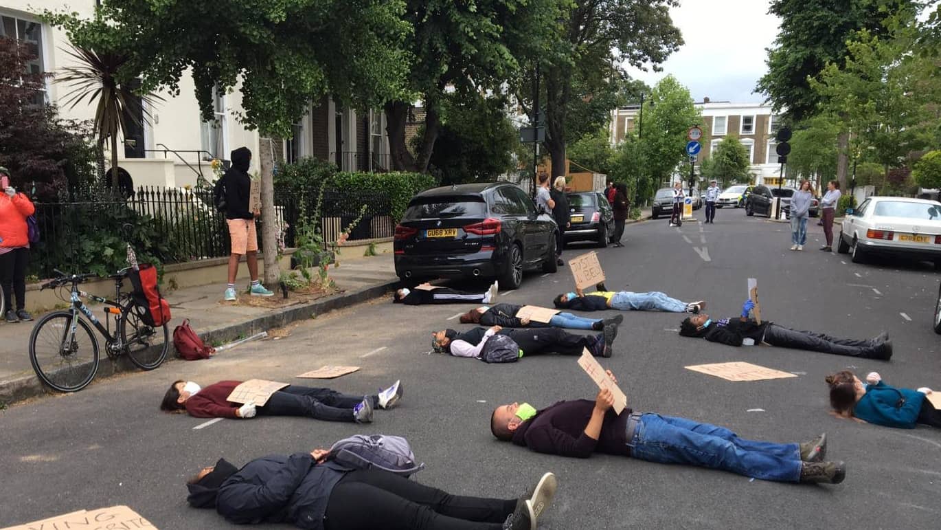 ‘Die-in’ protest staged outside Cummings’ home over Government Covid-19 response