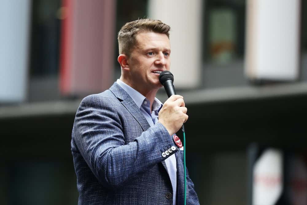 Man denies stalking and racially harassing Tommy Robinson