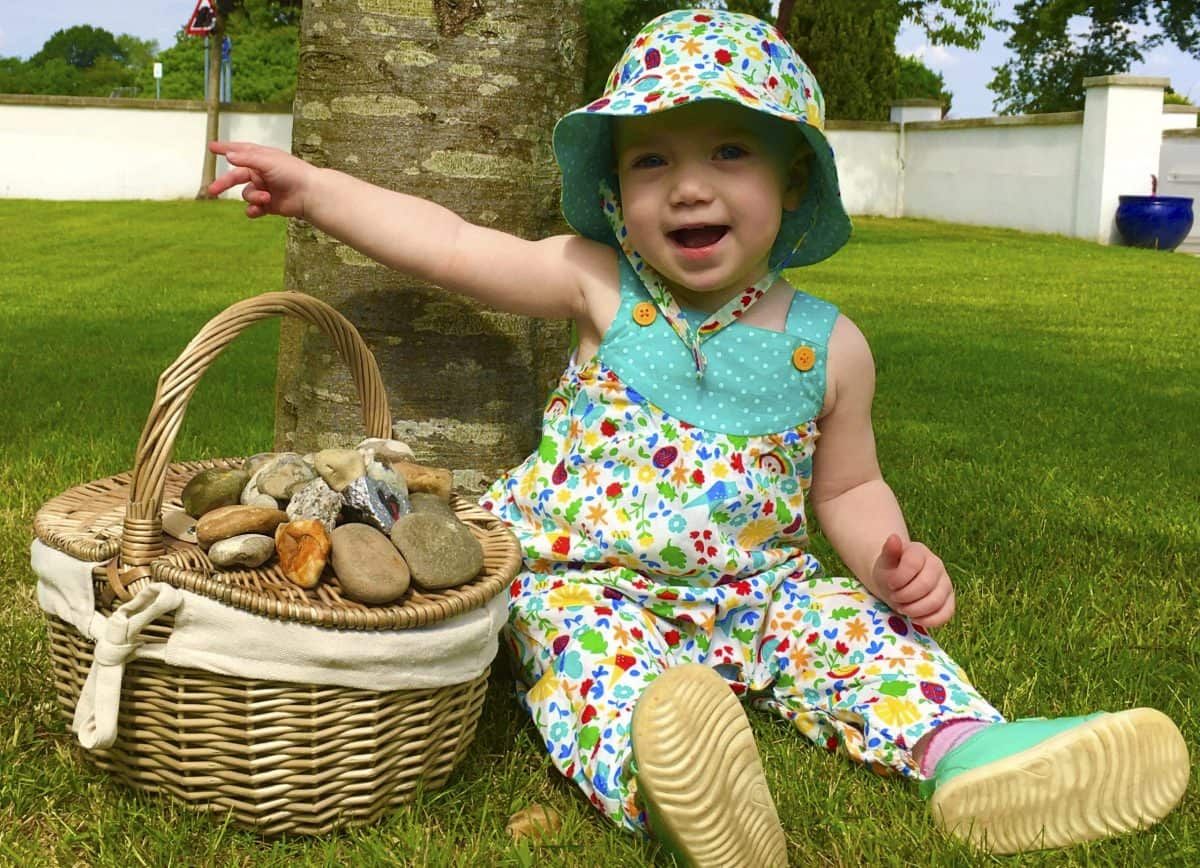 Toddler raises nearly £30k for NHS by collecting pebbles as she learnt to walk