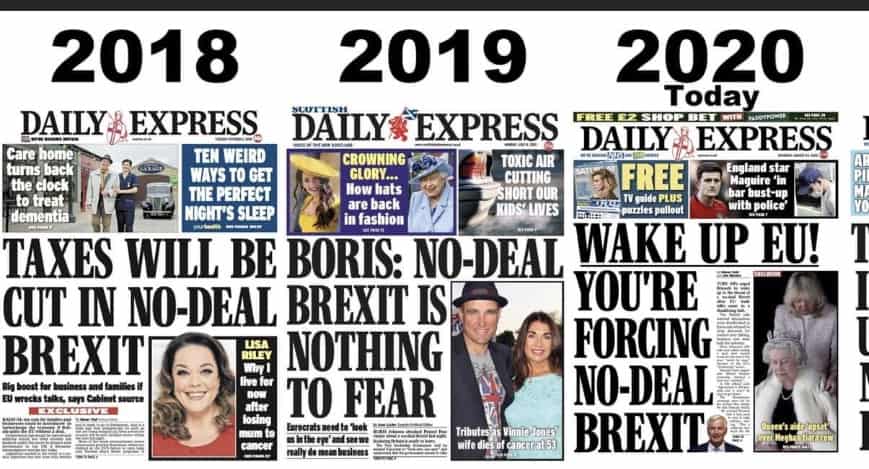 Dismay as Daily Express blames EU for ‘forcing No deal Brexit’