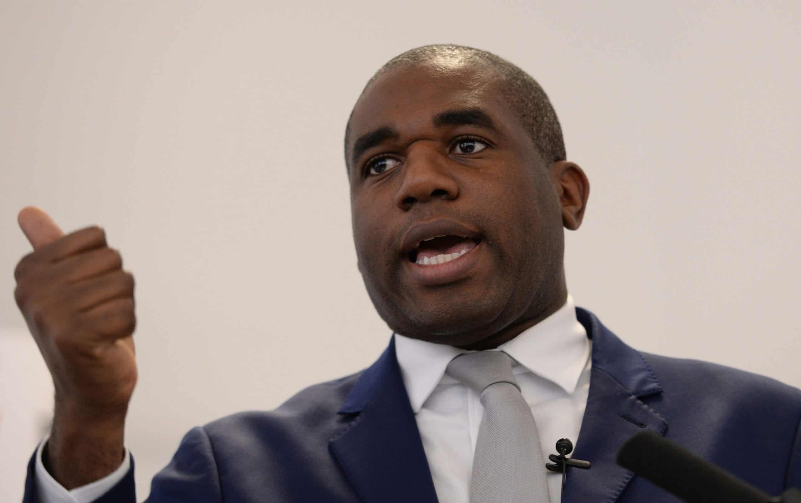 Lammy: Tories are ‘the party of lawlessness and disorder’ after Brexit vote