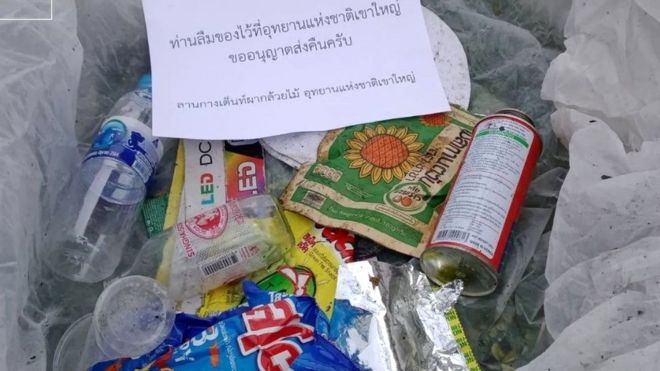 Litterers in Thai national park will get trash sent back to them
