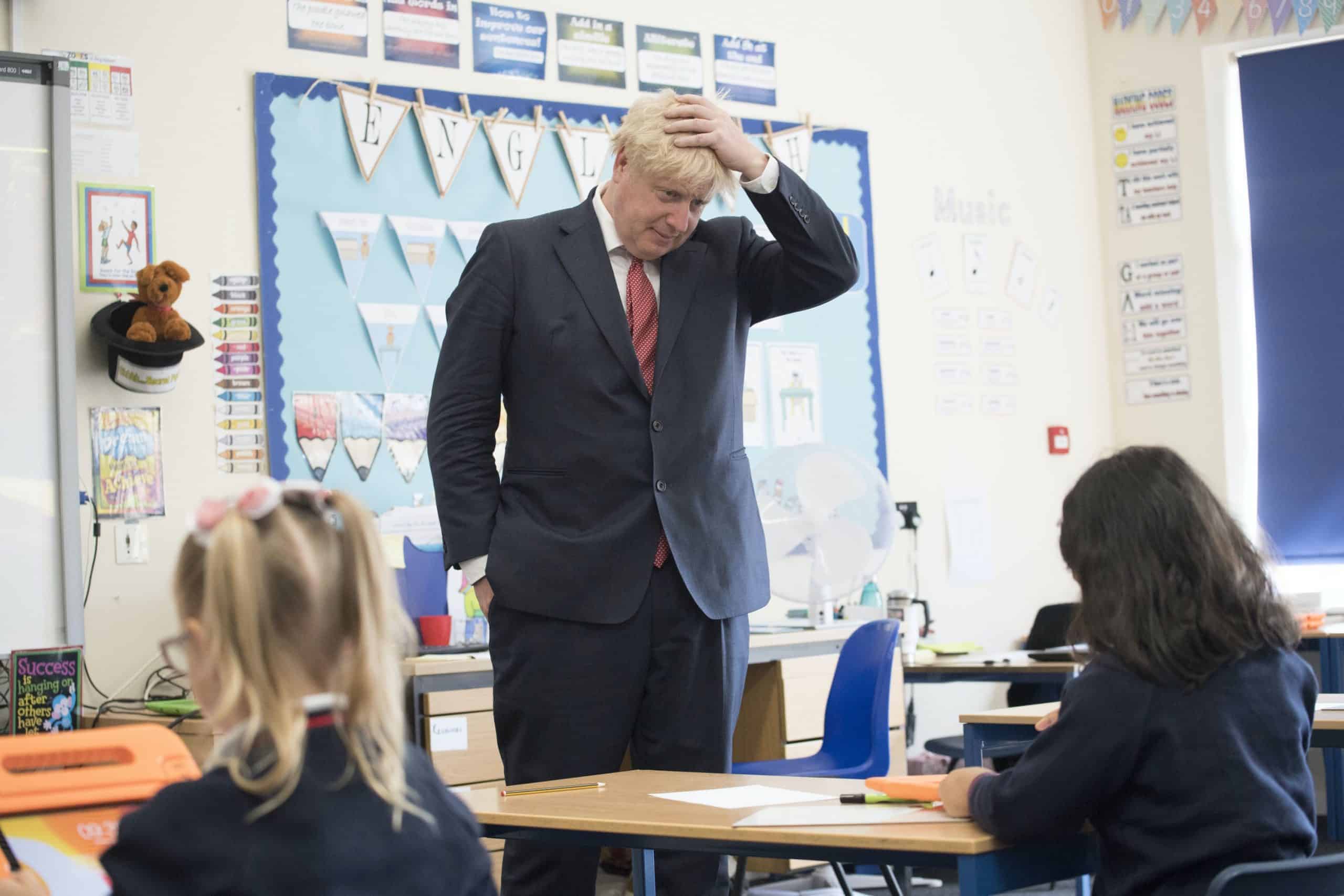 Staff member at school Boris Johnson visited tested positive for Covid-19