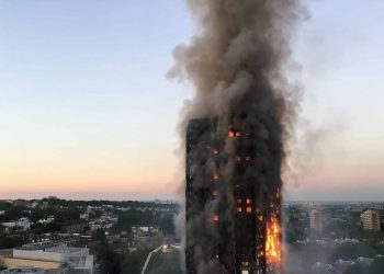File photo dated 14/06/17 of the fire at Grenfell Tower in west London. An "expert witness" to the Grenfell Tower Inquiry has been dropped after the architects' watchdog said he was not registered.