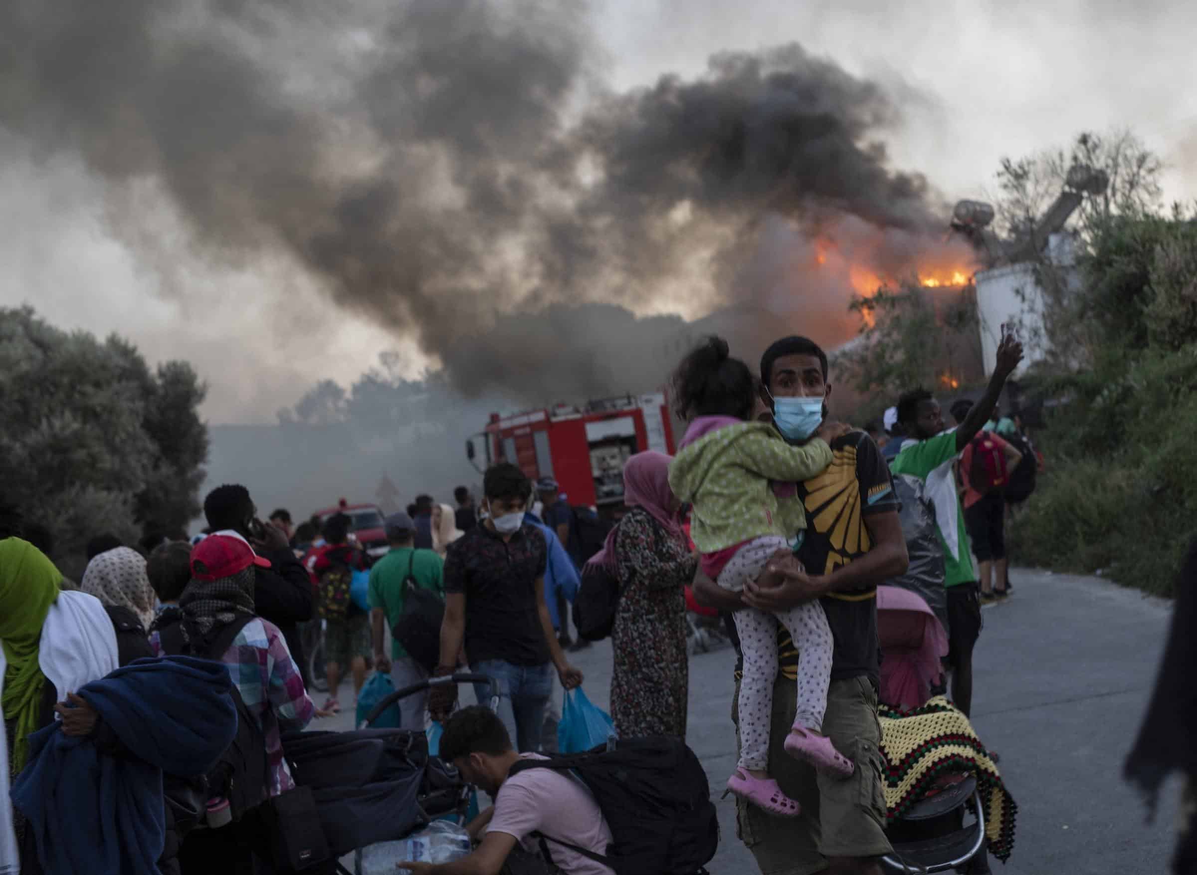 Second fire destroys ‘dire’ Greece migrant camp increasing pressure on other nations to assist