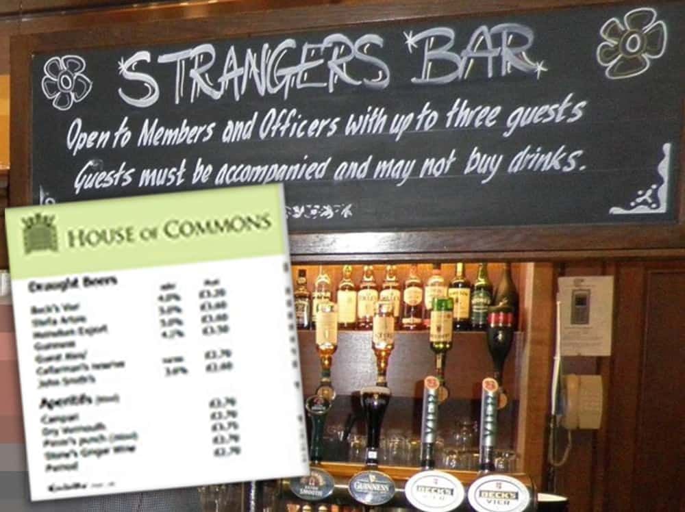 'Sign me up!' Latest House of Commons bar prices revealed