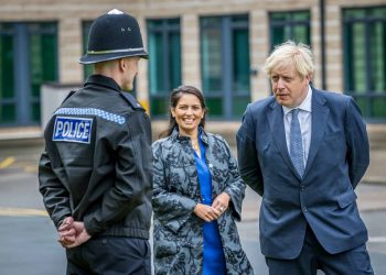 Boris Johnson Priti Patel police