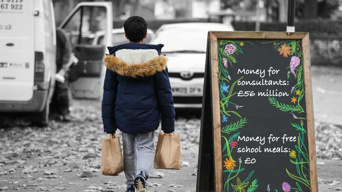 Tories could fund 24 million free school meals with Covid consultancy fees