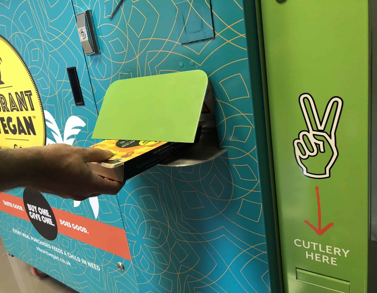 London hospital introduces country's first hot vegan meal vending machine