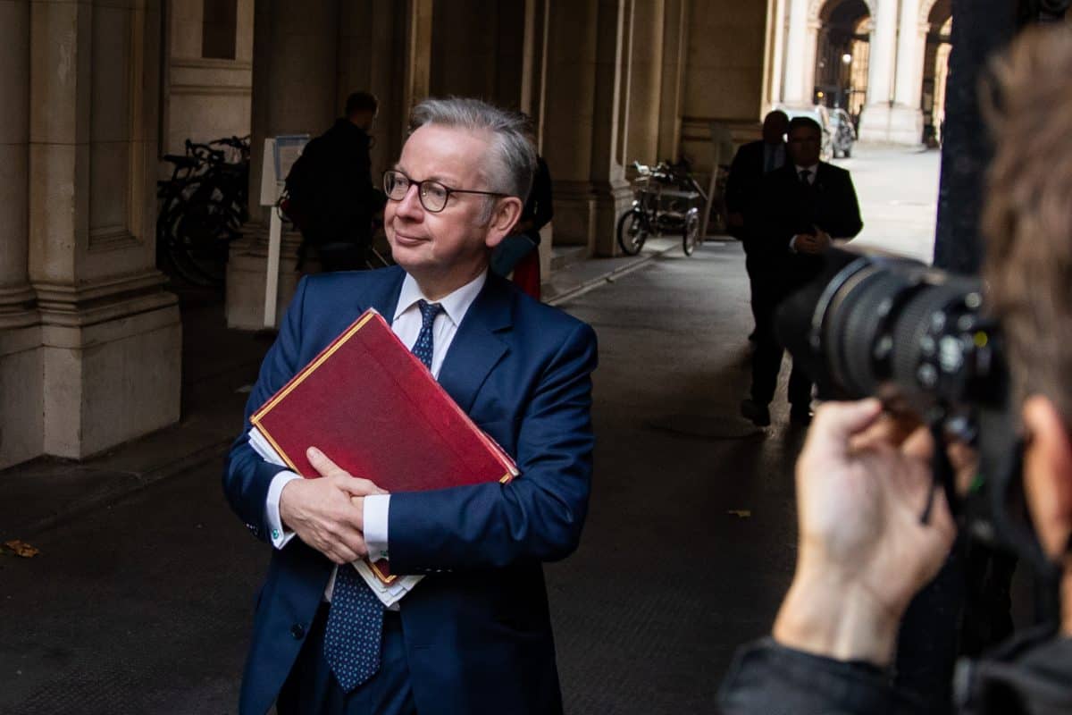 Chancellor of the Duchy of Lancaster Michael Gove arrives in Downing Street, London, following a Cabinet meeting at the Foreign and Commonwealth Office.