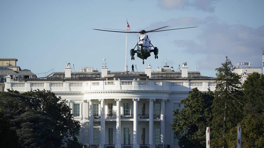 Donald Trump airlifted to hospital