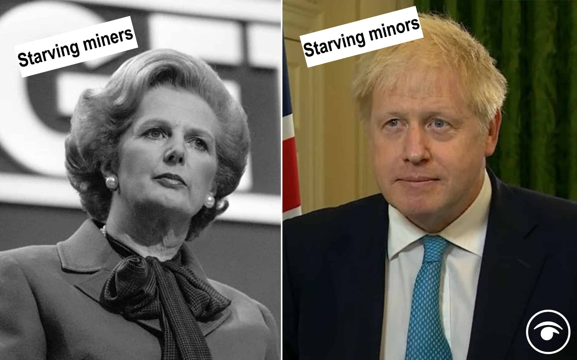 Boris/ Thatcher memes go viral after free school meal snub