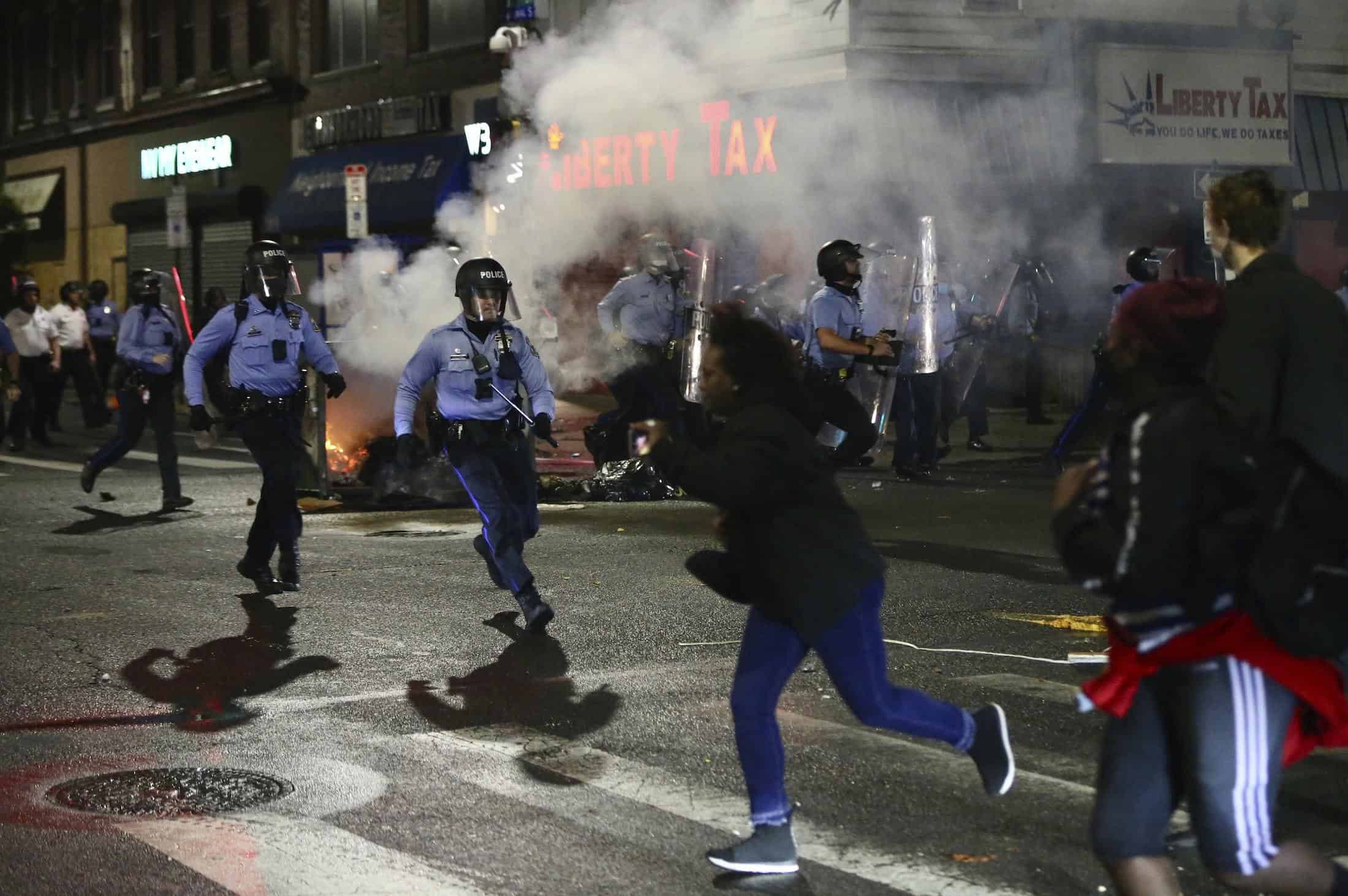 As protests flare in Philadelphia black people three times more likely to be shot dead by police than white people
