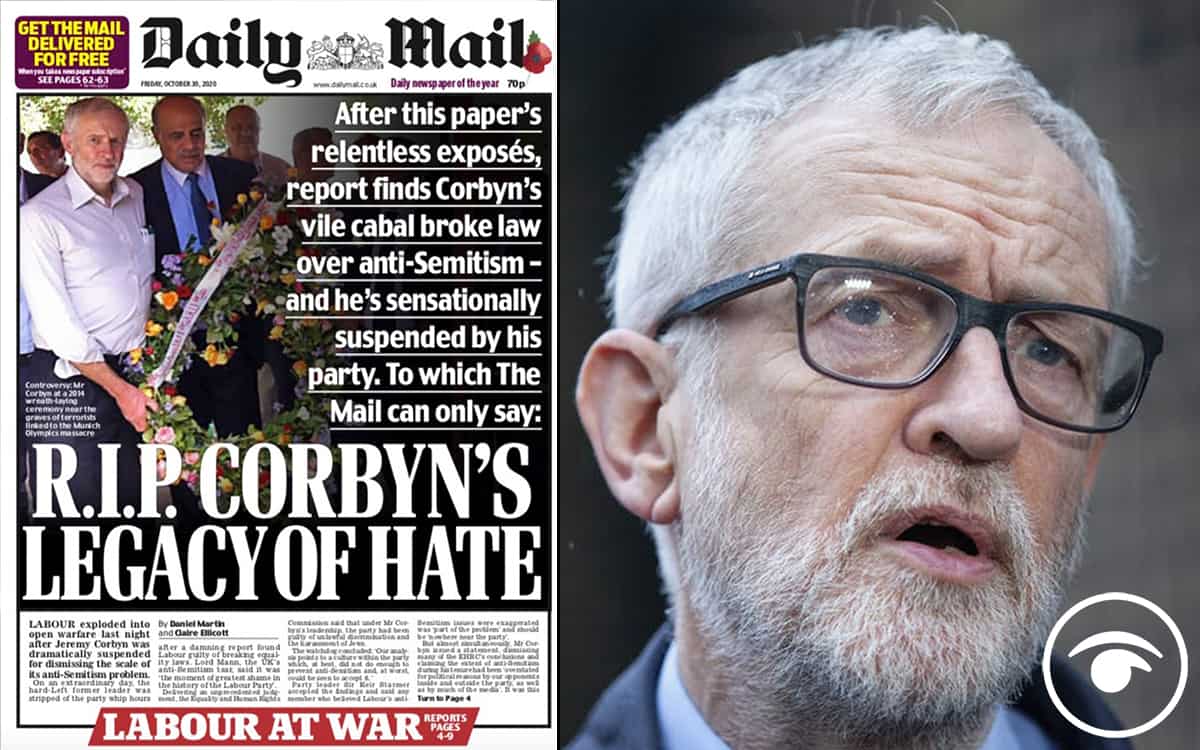 Daily Mail says farewell to Jeremy Corbyn’s “legacy of hate”