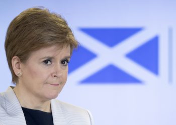 Scotland's First Minister Nicola Sturgeon holds a briefing on the coronavirus (COVID-19) outbreak at St Andrew's House, Edinburgh, after Prime Minister Boris Johnson has put the UK in lockdown to help curb the spread of the coronavirus.
