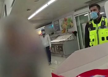 Police body-cam footage Credit;SWNS